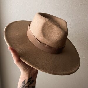 Rancher Tan Wide-Brim Hat